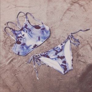 Cute purple tie die bikini